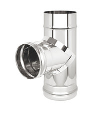 Тройник нерж. (AISI 430/0,8мм) 90* д.250