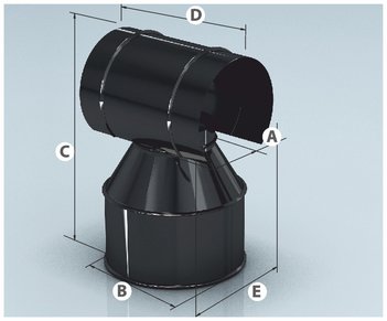 Оголовок, эмалированный d 115*200мм