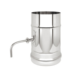 Шибер нерж. поворотный (AISI 430/0,8мм) д.130