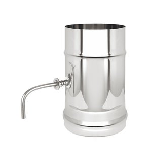 Шибер нерж. поворотный (AISI 304/0,8мм)