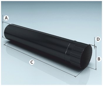 Труба эмалированная L=1 м, d-115