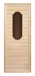 Дверь липа восьмиугол. стекло (коробка Осина) 1900х700