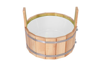 Шайка 8л. с пласт. вставкой (Ольха), арт. ШП-О 8