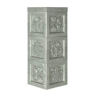 Облицовка дымохода Талькохлорит, Резная 2 (280х280х750 S-50)