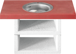 СТОЛ Прямой АФИНА с мойкой (мойка в комплекте) (ВШГ 77*103*55 см)