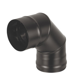 Колено BLACK (AISI 430/0,8мм) 90* 3-х секц. д.120