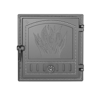 Дверка ВЕЗУВИЙ каминная 281 (не крашенная, без стекла)