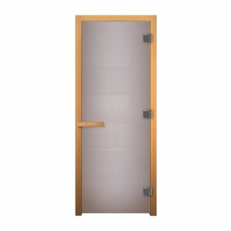 ДС Сатин Матовая 1900х700мм (8мм, 3 петли 710) (Магнит) (ОСИНА) правая