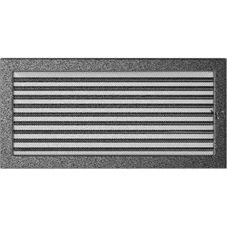 Решетка Черная/Серебро с задвижкой (22*45) 22/45CSX