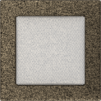 Решетка Черная/Золото (17*17) 17CZ