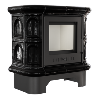 Печь-камин WK/440/KAFEL/CZ (Черная) (5 кВт) 650*748*374мм