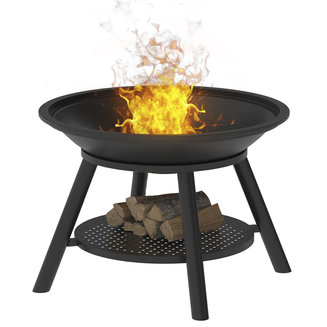 Чугунная Костровая чаша Fantastic диам. 700 Престиж (чаша + подставка престиж +крышка)