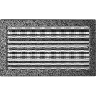 Решетка Черная/Серебро с задвижкой (22*37) 22/37CSX