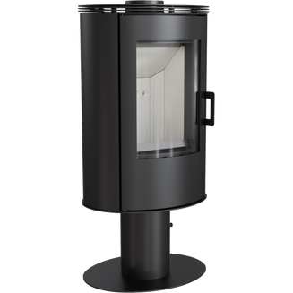 Печь-камин KOZA/AB/S/N/O/DR (сталь, поворотная) (8 кВт) 528*1125*422мм