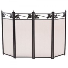 Экран каминный C04044BK (черный по краю лепесток)