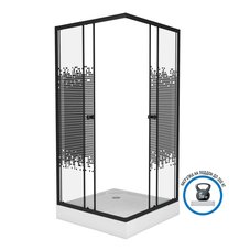 Душевой уголок Niagara NG-008-14QBLACK (80х80х195)