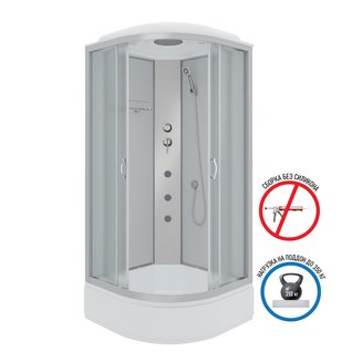 Душевая кабина Niagara Classic NG-3301-14G (900х900х2150)