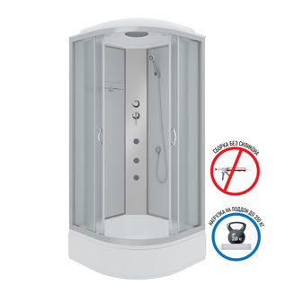 Душевая кабина Niagara Classic NG-3302-14G (1000х1000х2150)