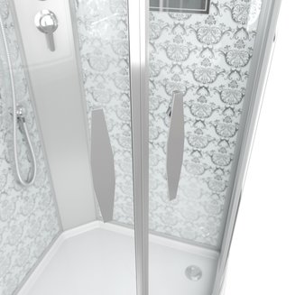 Душевая кабина Niagara Luxe NG-7715WBK (900x900х2100)