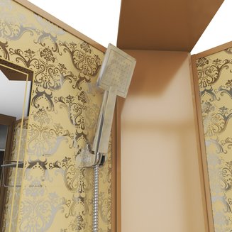 Душевая кабина Niagara Luxe NG-7799GBK (900x900х2100)