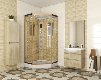 Душевая кабина Niagara Luxe NG-7717G (1000x1000х2150)