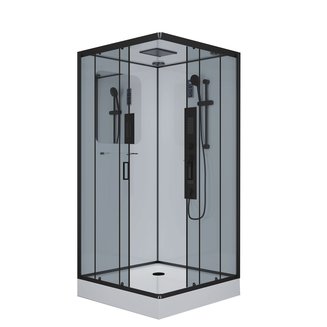 Душевая кабина Niagara Premium NG-6902-01GQ BLACK (1000х1000х2100)