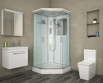 Душевая кабина Niagara Premium NG-6001-01GD (900х900х2200)