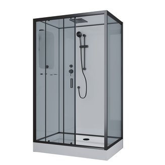 Душевая кабина Niagara Premium NG-6912-01QL BLACK (1200х800х2100)