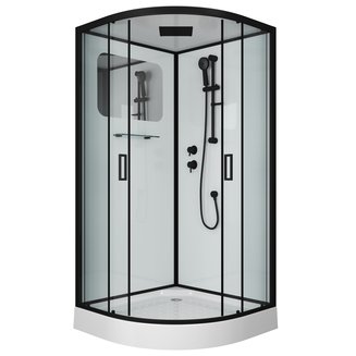 Душевая кабина Niagara Premium NG-6901-01 BLACK (900х900х2100)