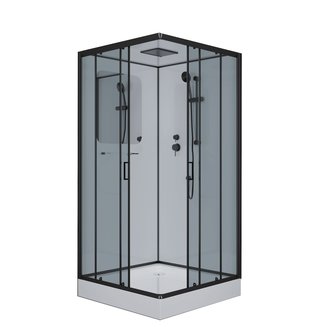 Душевая кабина Niagara Premium NG-6901-01Q BLACK (900х900х2100)