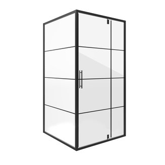 Душевое ограждение NG-0280-08 BLACK (800х800х1900) Niagara Nova