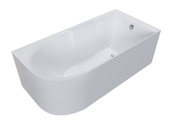 Ванна пристенная GR-2201R (75x150x56) GROSSMAN