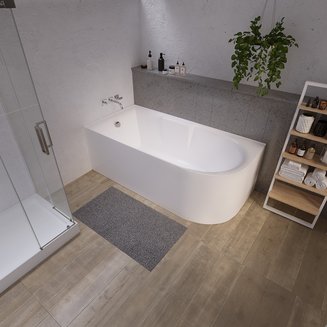 Ванна пристенная GR-2202L (75x170x56) GROSSMAN