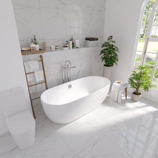 Ванна отдельностоящая GR-2501 (80x170x58) GROSSMAN