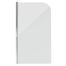 Шторка для ванны GR-100 (140*80) алюминиевый профиль, стекло ПРОЗРАЧНОЕ 6мм