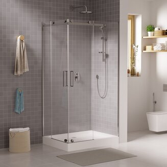 Душевое ограждение GR-1120R Cosmo 120*90*190 прямоугольник, двери раздвижные