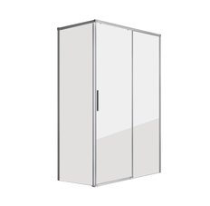 Душевое ограждение GR-D100-P90 Fly1 (100*90*190) прямоугольник, дверь раздвижная