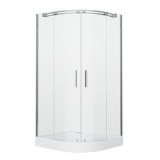 Душевое ограждение GR-4100 Galaxy 100*100*190 полукруг, двери раздвижные