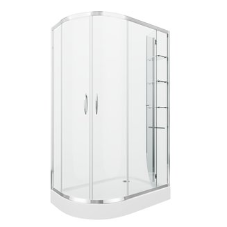 Душевое ограждение GR-9120R Classic 120*80*185 с ПОДДОНОМ двери раздвижные