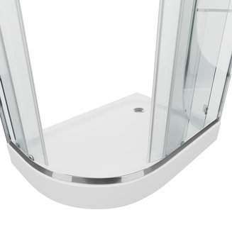 Душевое ограждение GR-9120R Classic 120*80*185 с ПОДДОНОМ двери раздвижные