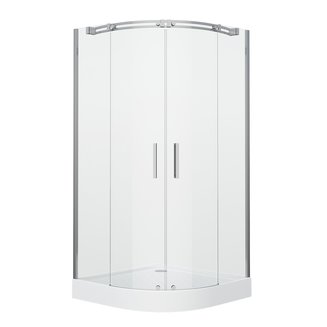 Душевое ограждение GR-4090 Galaxy 90*90*190 полукруг, двери раздвижные