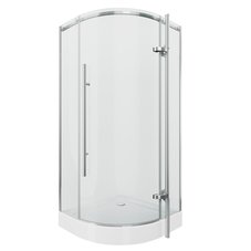 Душевое ограждение GR-5090 Style 90*90*190 полукруг, дверь распашная