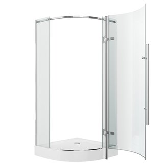 Душевое ограждение GR-5090 Style 90*90*190 полукруг, дверь распашная