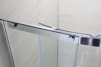 Душевое ограждение GR-0090 Classic 90*90*190 полукруг, двери раздвижные