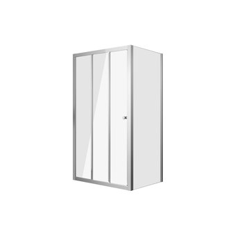 Душевое ограждение GR-D120-P90 Falcon (120*90*190) прямоугольник,раздвижная дверь из двух частей