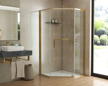 Душевое ограждение PR-100GD (100x100x200) GROSSMAN