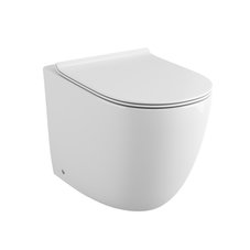 Унитаз GR-PR4411S (570*360 *410) приставной БЕЗОБОДКОВЫЙ с тонкой крышкой