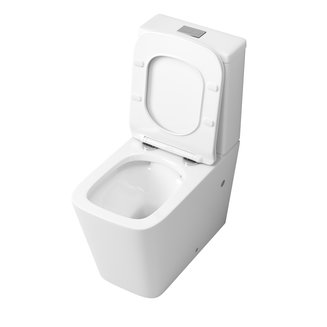 Унитаз GR-4445S (640*360*830) напольный с тонкой крышкой