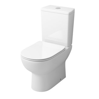 Унитаз GR-4448S (680*390*790) напольный из 2 мест с тонкой крышкой