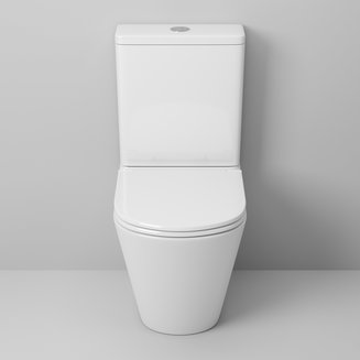 Унитаз GR-4450S (605*380*825) напольный БЕЗОБОДКОВЫЙ с тонкой крышкой